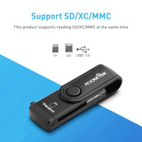 Rocketek CR5 USB3.0 Multi-function SD / TF Card Reader