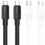 hoco X84 60W USB-C / Type-C to USB-C / Type-C Solid Charging Data CableLength1m(Black)