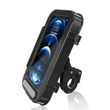 Bicycle Waterproof Bag Motorcycle Transparent Flip Phone Holder(Black)