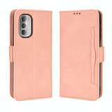 For Motorola Moto G52j Skin Feel Calf Pattern Leather Phone Case(Pink)