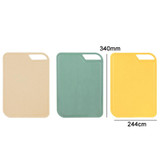 Chopping Vegetable Fruit Complementary Food Kneading Cutting Board(Wheat Color)