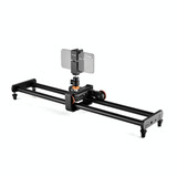 YELANGU L60E 60cm Slide Rail Track + L4 3-Wheel Video Dolly with Phone Clamp & Ballhead