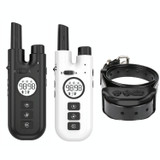 Intelligent Remote Control Dog Trainer Automatic Barking Stop Collar(White)