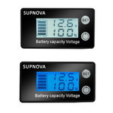 SUPNOVA LCD Two-wire Voltage and Electricity Meter DC Digital Display Voltmeter(Blue)