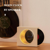 X09 Moon Clock Bluetooth Speaker Desktop Smart Wireless Speaker(White)