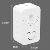 Small Horn Voice Announcement Sensor Entrance Voice Broadcaster Can Used As Doorbell, Specification: Rechargeable Square