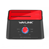 Wavlink ST334U SSD Dual Bay External Hard Drive Docking Station USB 3.0 to SATA I/II/III(AU Plug)