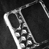 For OPPO Find N2 Flip Transparent Diamond Texture PC Phone Case