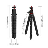PULUZ Mini Octopus Flexible Tripod Holder with Remote Control for SLR Cameras, GoPro, Cellphone