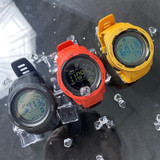 Calorie Pedometer Alarm Clock Waterproof Multifunctional Mountain Sports Shockproof Smartwatch(Red)