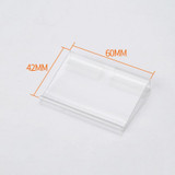 50pcs 42 x 60mm Supermarket Double Line Price Tag Display