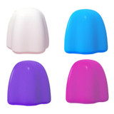 5 PCS Manual Silicone Self-Sealing Toothpaste Cap Aid(Purple)