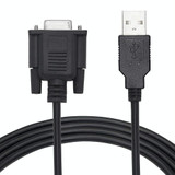 JUNSUNMAY 6 Feet RS232 DB9 Female to USB 2.0 Cable Only Use for Programmable Logic Controller