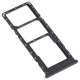 For Tecno Spark 4 Lite KC8S SIM Card Tray + SIM Card Tray + Micro SD Card Tray (Black)