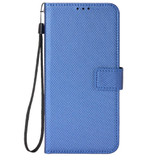For Tecno Spark 10 4G Diamond Texture Leather Phone Case(Blue)
