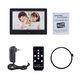 DPF-706-2.4G 7 inch Digital Photo Frame LED Wall Mounted Advertising Machine, Plug:AU Plug(Black)