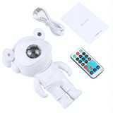 5W Astronaut Starry Sky Projection Lamp USB Night Light (White)