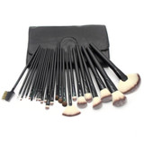 24 PCS / Set Beauty Makeup Brushes Tools Kit(Black)