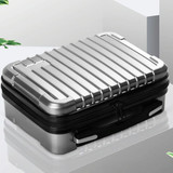 For DJI Mavic Air 2 Shockproof Portable ABS Suitcase Storage Bag Protective Box(Silver)