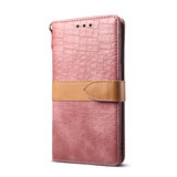For iPhone XS Max Leather Protective Case(Pink)