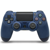 Wireless Bluetooth Game Handle Controller with Lamp for PS4, US Version(Dark Blue)