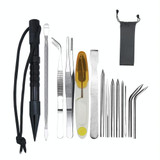 Umbrella Rope Needle Marlin Spike Bracelet DIY Weaving Tool, Specification: 14 PCS / Set Black