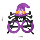 Halloween Decoration Funny Glasses Party Skeleton Spider Horror Props Purple Spider