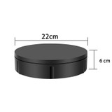 22cm Charging Rotating Display Stand Video Shooting Turntable, Load: 50kg, Power Plug:UK Plug(Black)