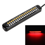 105mm DC12-24V / 1.6W Motorcycle LED Dynamic Blinker Side Lights Flowing Water Brake Lamp Turn Signal Light, Cable Length: 1m