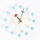 Stylish Background Minimalis Circular Balls Candy Wall Clock Creative Decoration Clock Ferris Wheel Clock(Baby Blue)