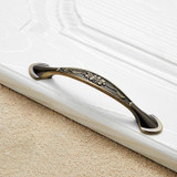 10 PCS 6026-96 European Style Zinc Alloy Cabinet Wardrobe Drawer Door Handle, Hole Spacing: 96mm (Bronze)