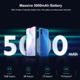 Xiaomi Redmi 9A, 4GB+64GB, 5000mAh Battery, Face Identification, 6.53 inch MIUI 12 MTK Helio G25 Octa Core up to 2.0GHz, Network: 4G, Dual SIM, Support Google Play(Black)