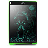 Portable 12 inch LCD Writing Tablet Drawing Graffiti Electronic Handwriting Pad Message Graphics Board Draft Paper with Writing Pen(Green)