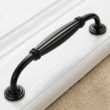 5 PCS 6064_128 Thickened Drawer Cabinet Handle (Black)