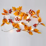 2m 10 Lights LED Decorative Light String, Style:Rhombus Leaf + Red Fruit