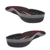 2 Pairs Silicone Shock-absorbing Breathable Sweat-absorbing TPE Insoles, Size: For 36/37cm(Black)