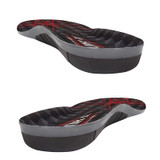 2 Pairs Silicone Shock-absorbing Breathable Sweat-absorbing TPE Insoles, Size: For 40/41cm(Black)