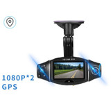 R310F Dual-lens 1080P Network Car Driving Recorder Auto Camera, Style: Without Card(With GPS)
