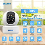 ESCAM QF005 3MP Indoor HD WiFi Pan-tilt Camera, Support Motion Detection / Two-way Audio / Night Vision(UK Plug)