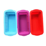 2 PCS Silicone Pizza Toast Box Long Cake Mold(Red)