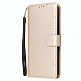 For OPPO A16 3 Card Slots Multifunctional Leather Phone Case(Gold)