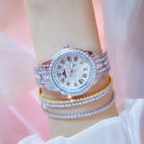 BS Bee Sister  FA1501 Ladies Diamond Watch Chain Watch(Silver)