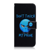 For Samsung Galaxy M33 5G Coloured Drawing Leather Phone Case(Anger)