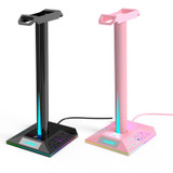 Ajazz EB01 Desktop Vertical RGB Lighting Headset Stand(Black)