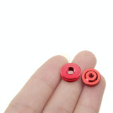 10 PCS Knurled Aluminum Alloy Single Layer Hand Tight Nut , Product specification: M10-D20*8Red