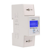 SINOTIMER DDS015 Backlight Display Single-phase Household Rail Energy Meter 5-80A 230V