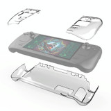 PGTECH Split Crystal Hard Shell Case for Steam Deck Game Console