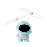 Induction Steel Man Aircraft Gyro Robot Luminous Toy For Children(Blue Astronauts)