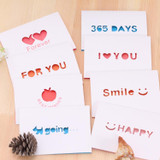 50 PCS A-035 Large Hollow Letters Holiday Greeting Card(Forever)