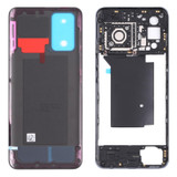 For OPPO Realme GT Neo RMX3031 Middle Frame Bezel Plate + Battery Back Cover (Black)